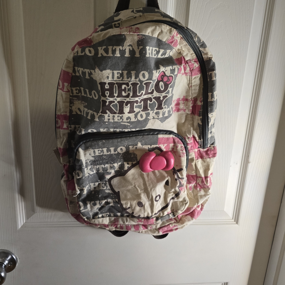 Hello Kitty Pink and Gray Kids Backpack